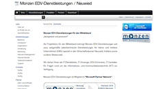 Desktop Screenshot of monzen-edv.de